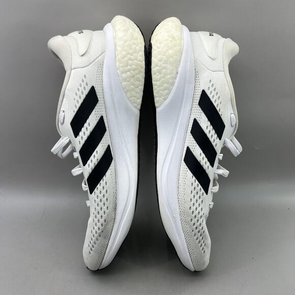 Adidas Supernova 2 Running Shoes Men Size 10 White Black Comfort Low Top Sneaker - Picture 6 of 9